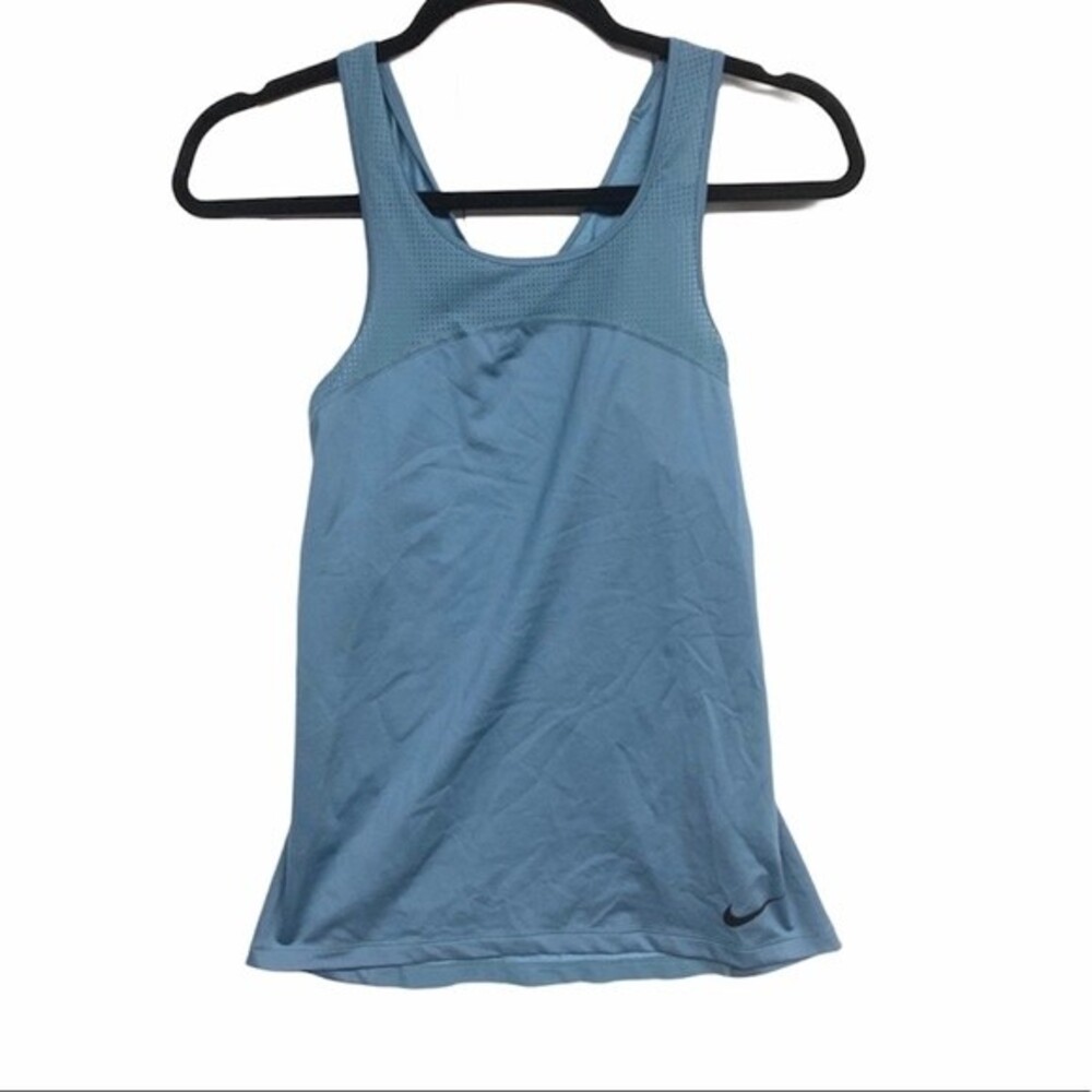 NIKE  tank womens blue hypercool pro tank top small